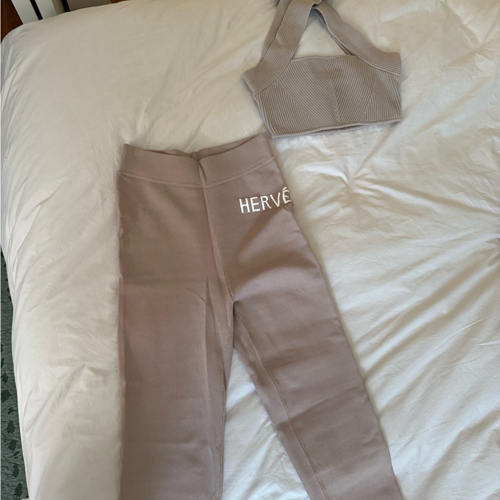 Taupe Women's Pants & Jumpsuit Set